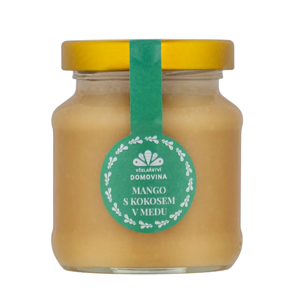 Včelařství Domovina - Mango s kokosem v medu 170g
