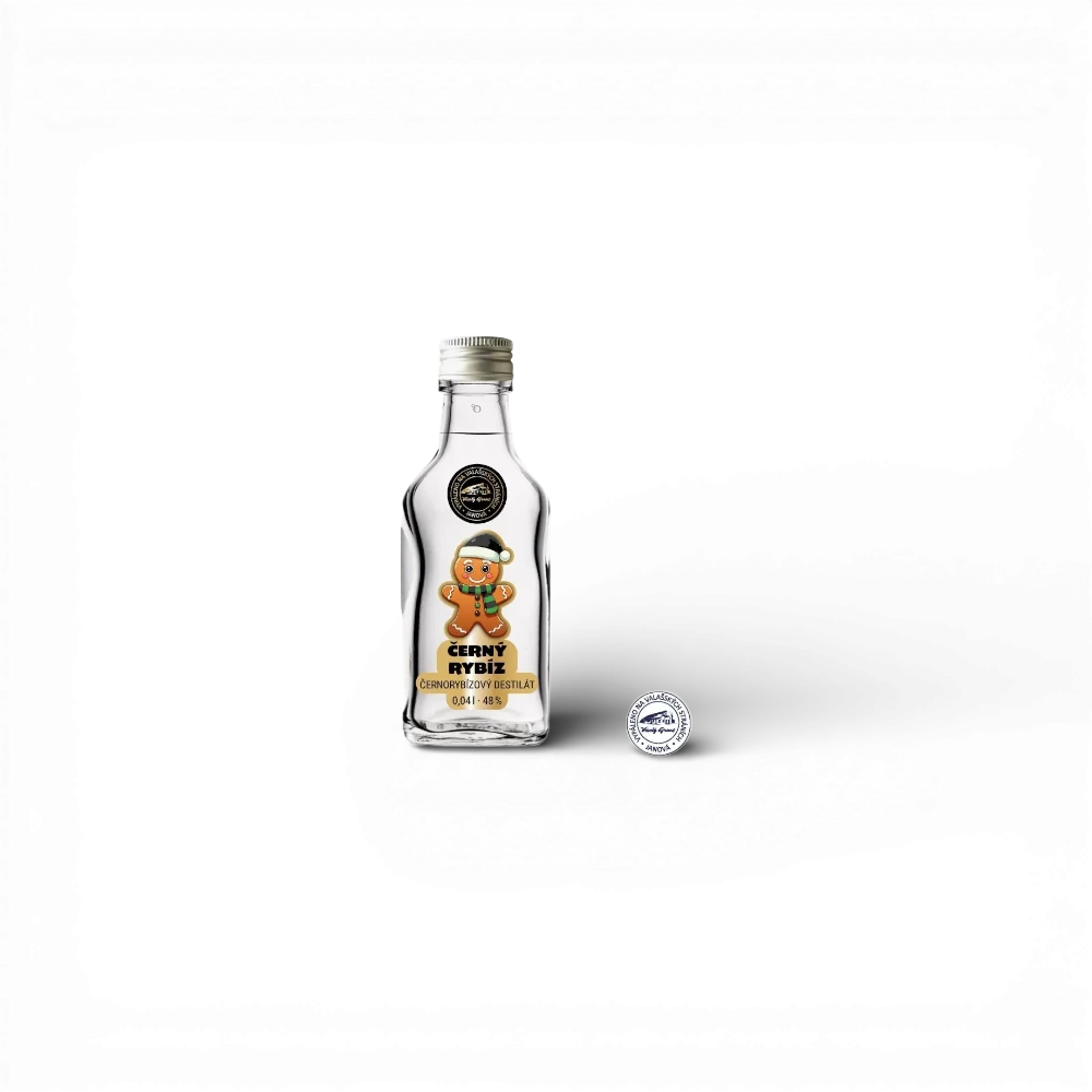 Veselý Grunt - Černorybizový destilát sváteční 48%  0,04L