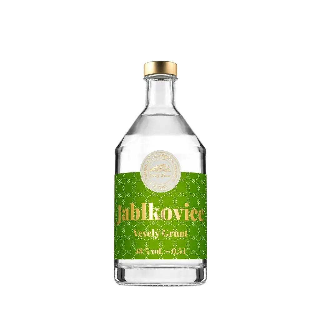Veselý Grunt - Jablkovice kulatá 48% 0,5L