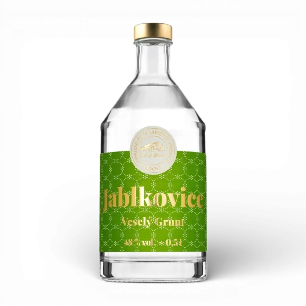 Veselý Grunt - Jablkovice kulatá 48% 0,5L