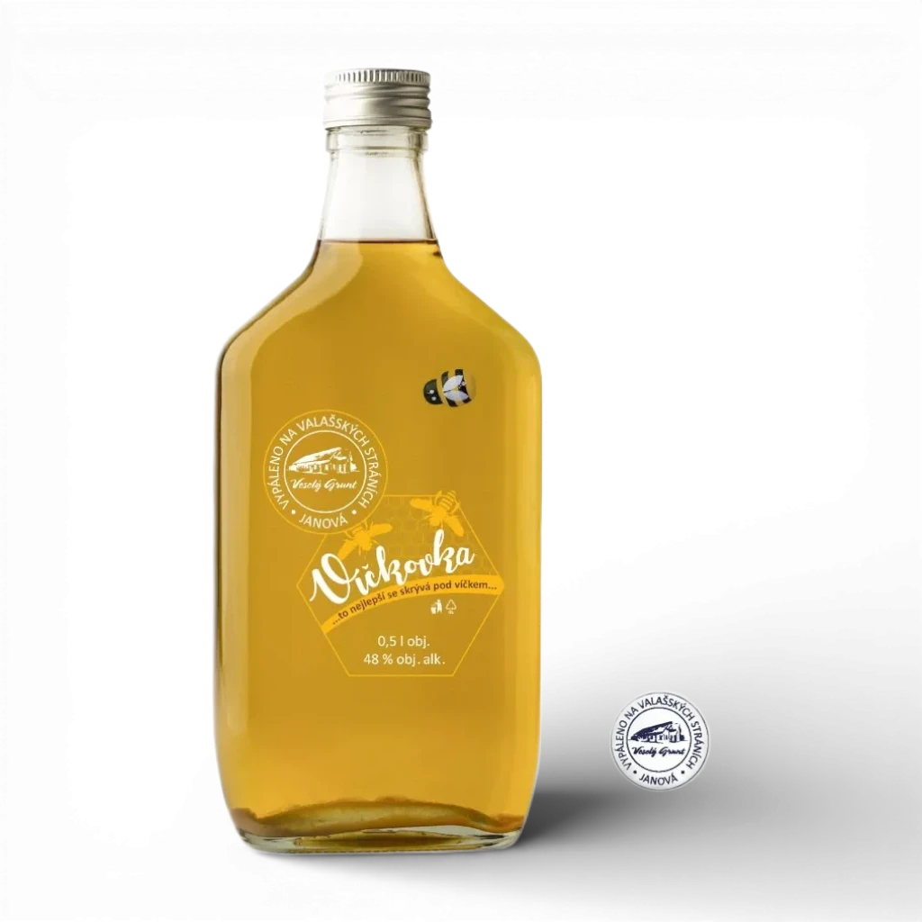 [50019] Veselý Grunt - Slivovice, víčkovice švestková 48% 0,5L