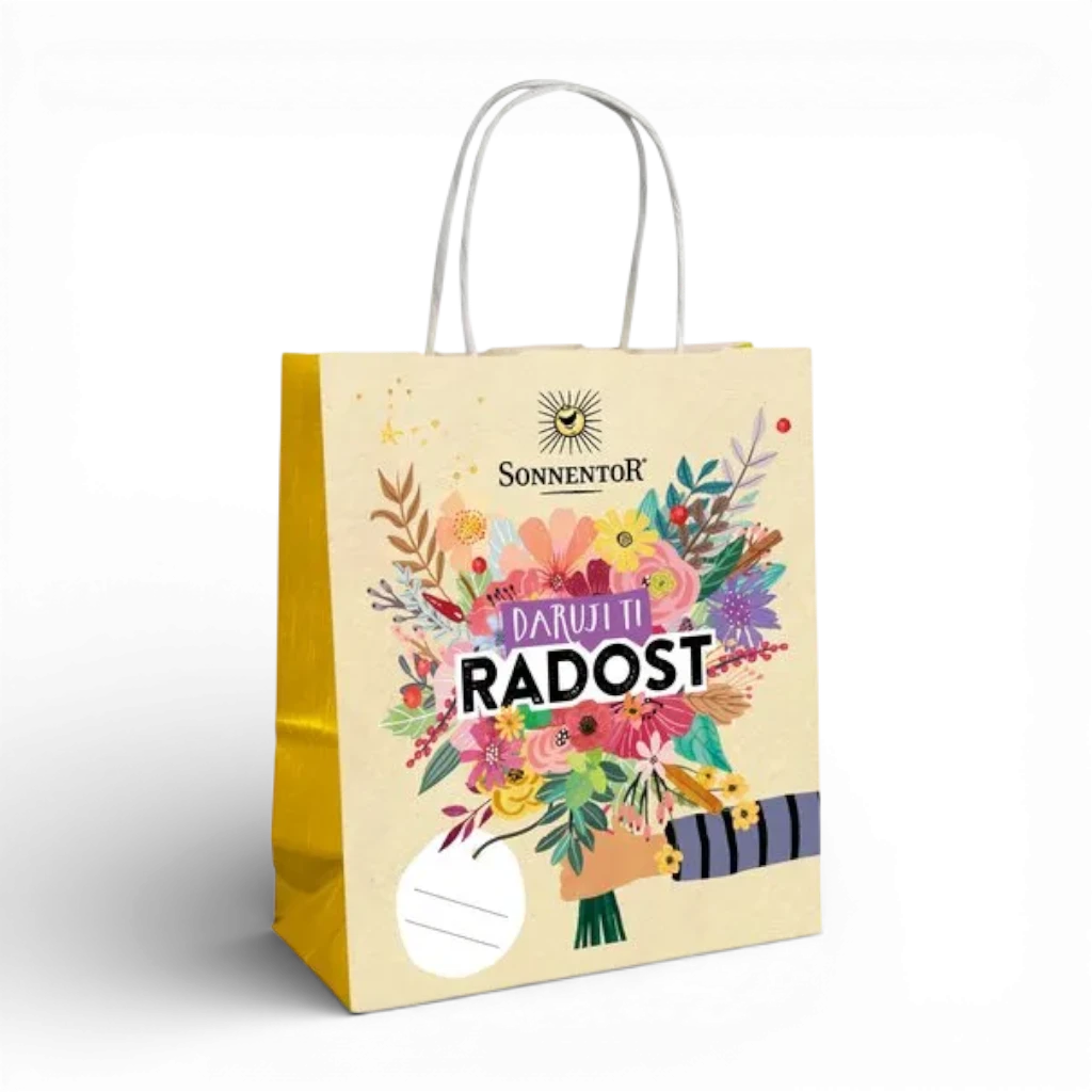 [1467559386038450] Sonnentor - papírová taška "Radost" XS