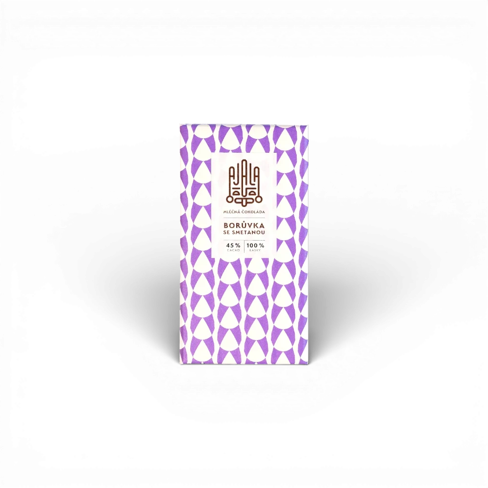 Ajala Chocolate - Borůvková se smetanou 45% 45g (M)