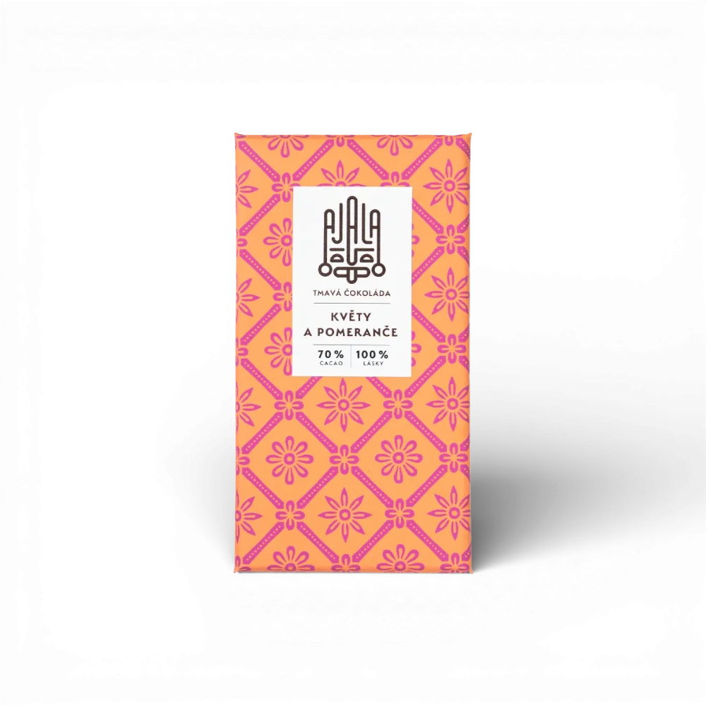 Ajala Chocolate - Květy a pomeranče 70% 45g (H)