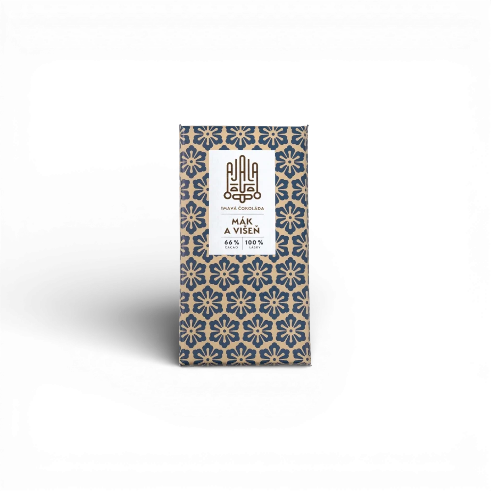 Ajala Chocolate - Mák a višeň 53% 45g (M)