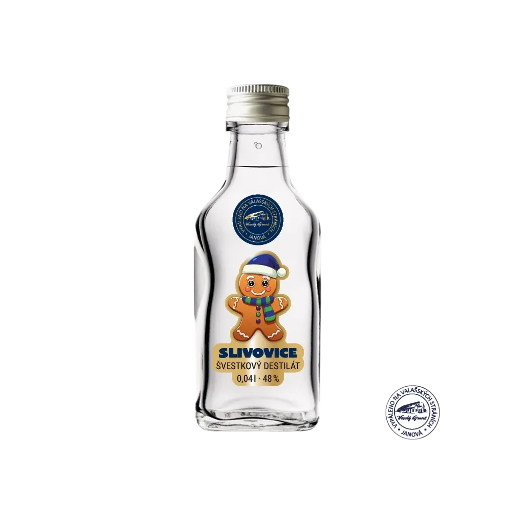 [200030] Veselý Grunt - Slivovice sváteční 48% 0,04l 