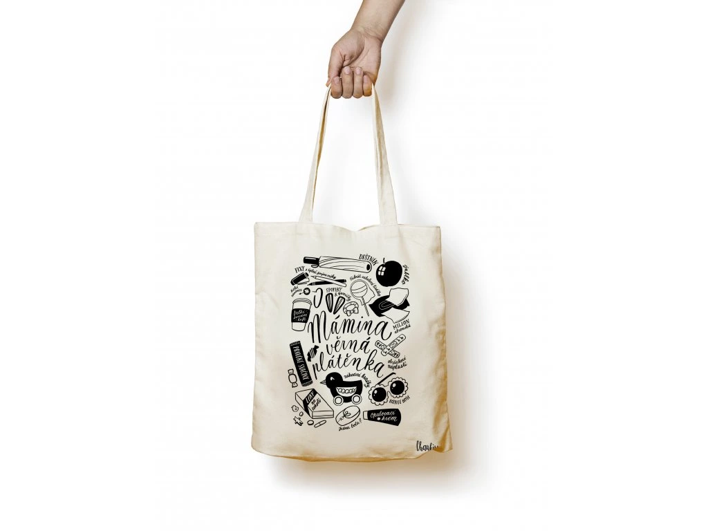 Chaukiss - Plátěná taška - Pojďme slavit nezapomněla jsem si tašku na nákup TB9 