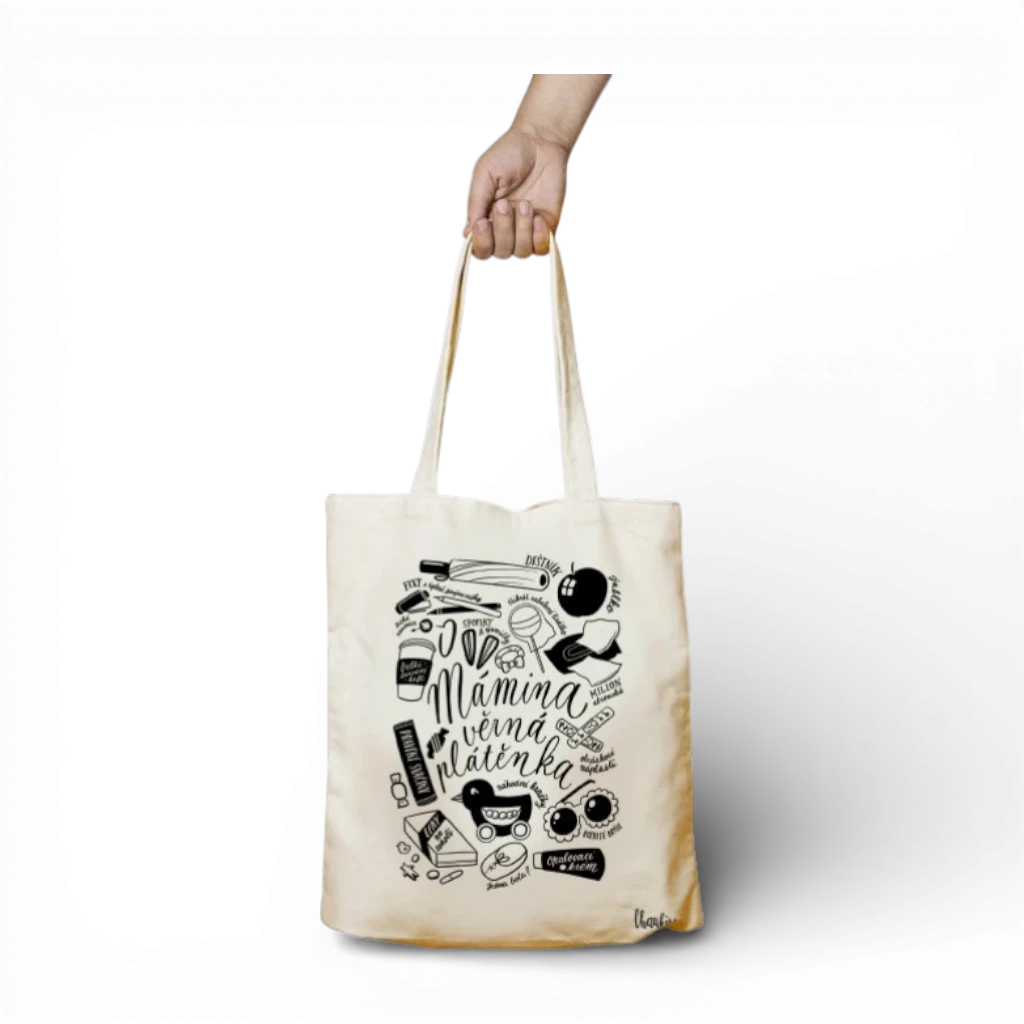 Chaukiss - Plátěná taška - Pojďme slavit nezapomněla jsem si tašku na nákup TB9 