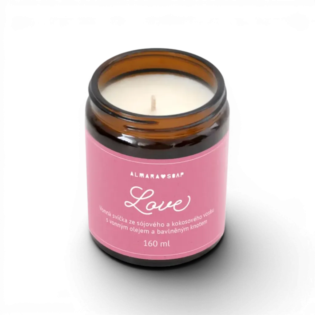 Almara Soap - Vonná svíčka Love 160ml