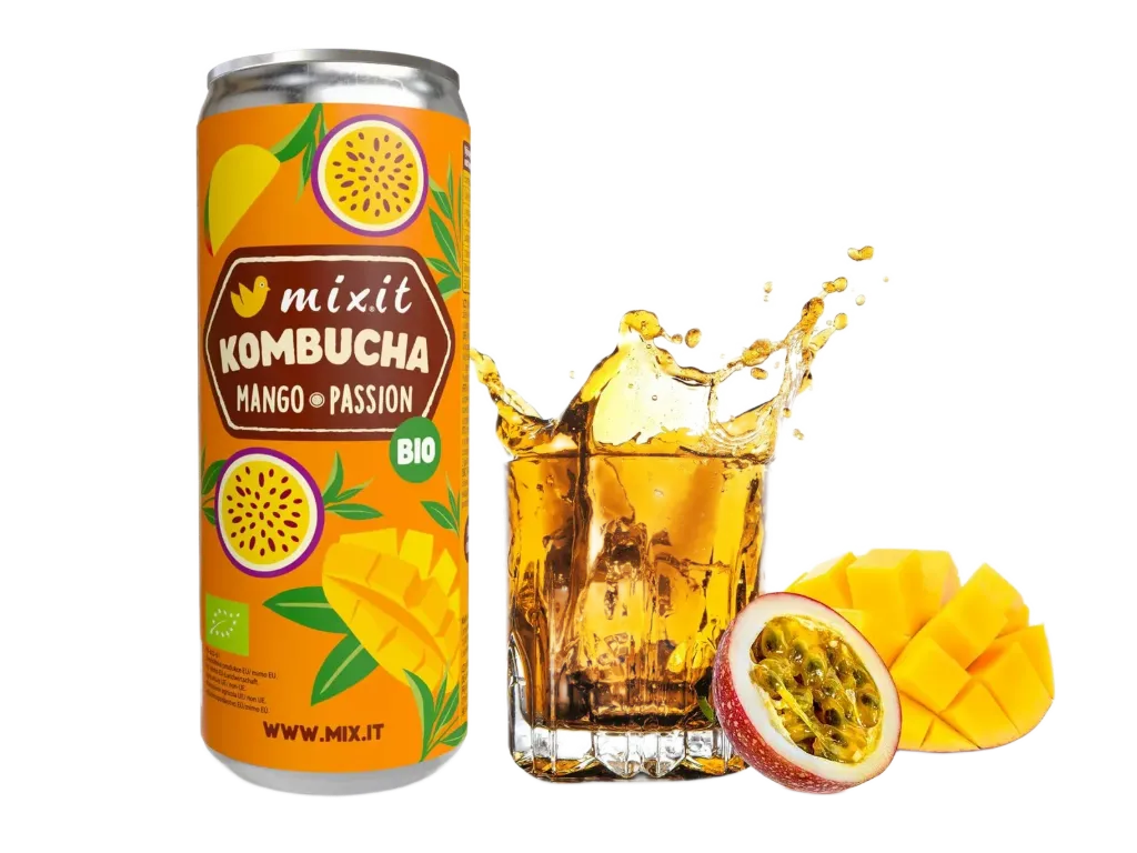 Mixit - BIO Kombucha Mango & Passion Fruit 330ml CHYBÍ EAN !!!!