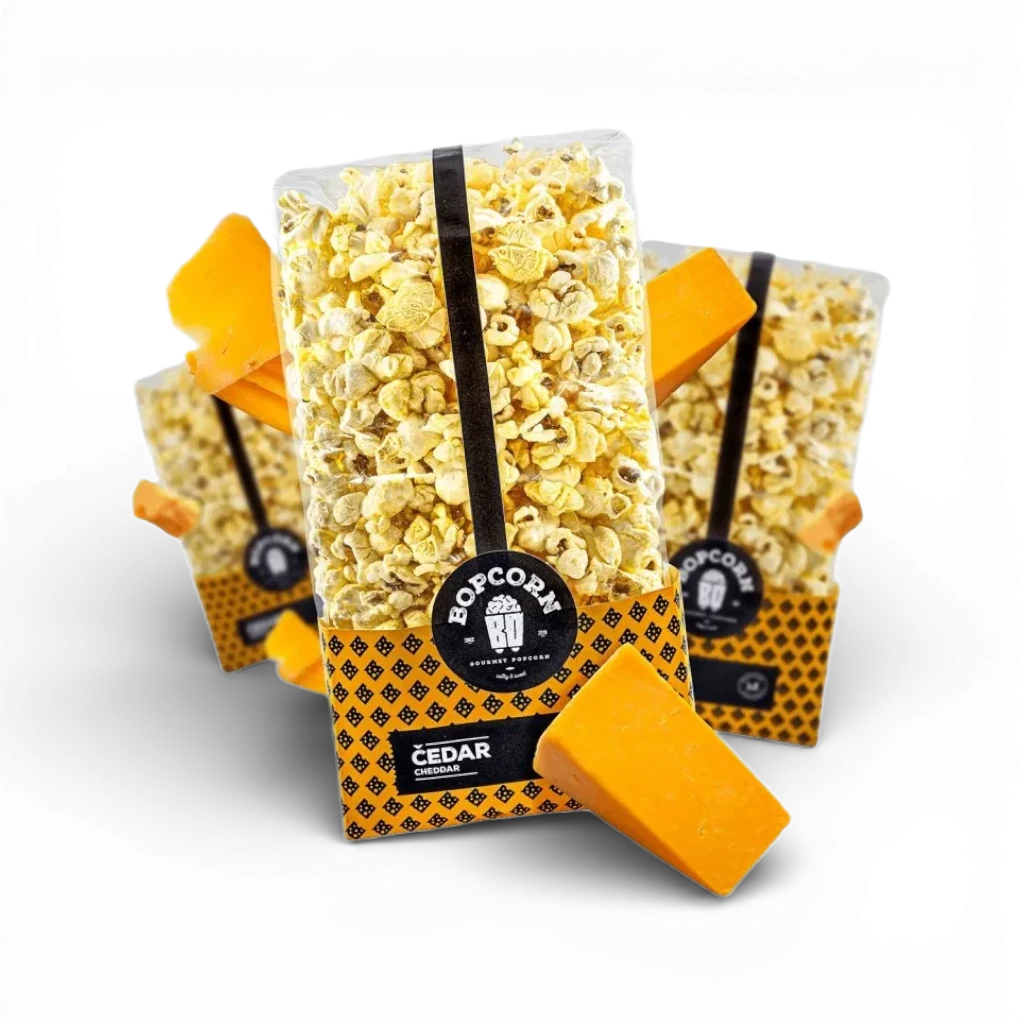 Bopcorn - Popcorn čedar 60g CHYBÍ CENA, EAN, KOD