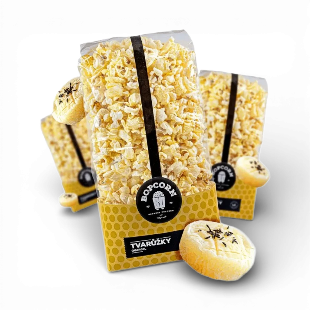 Bopcorn - Popcorn tvarůžky 60g CHYBÍ EAN, CENY, KOD