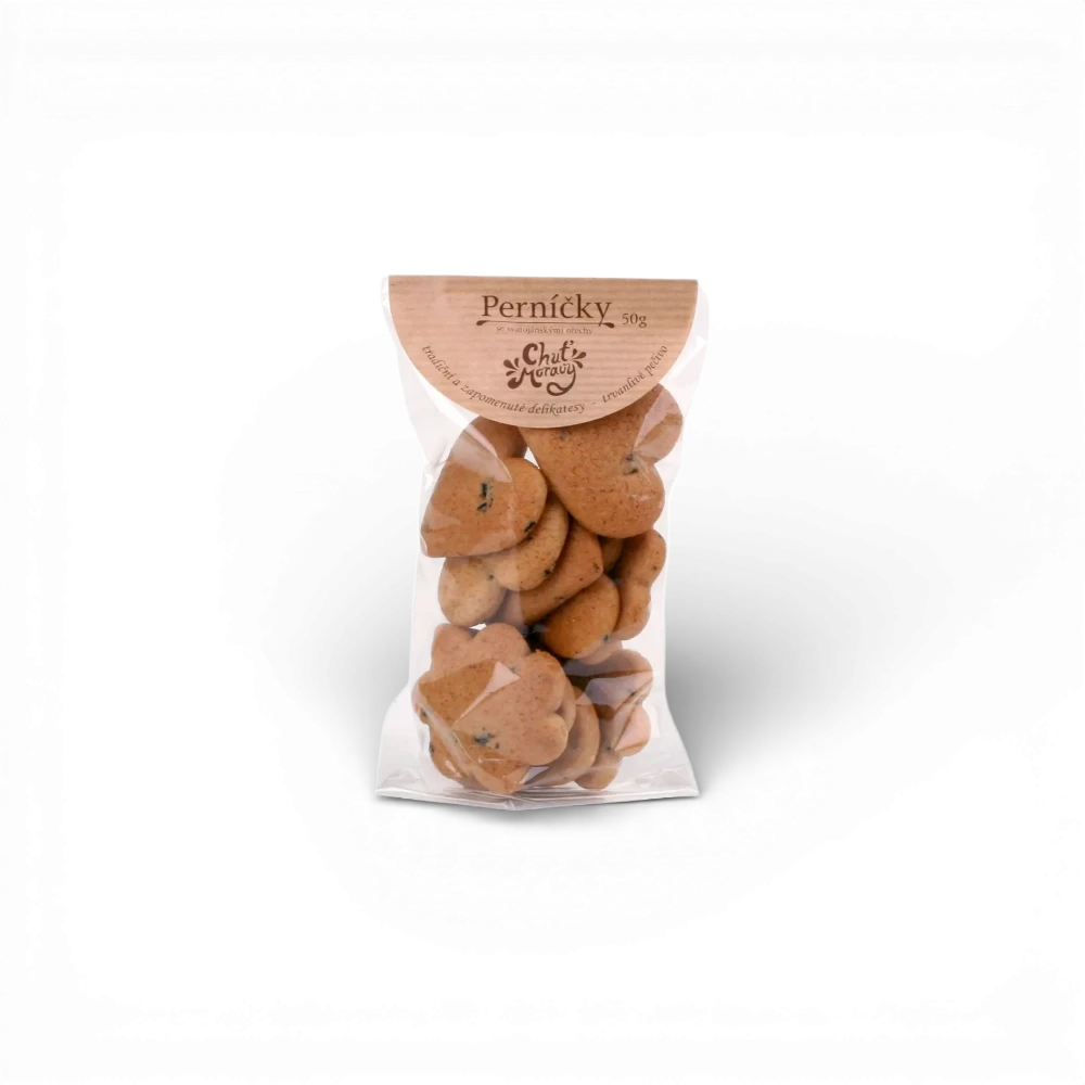 Chuť Moravy - Perníčky se svatojánskými ořechy 50g