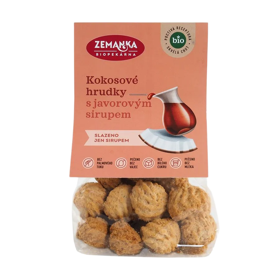 [SUS03] Zemankova Biopekárna - BIO kokosky s javorovým sirupem 100g EAN !!!