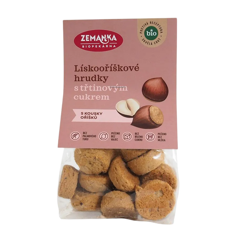 Zemankova Biopekárna - BIO lískooříškové hrudky 100g EAN !!!