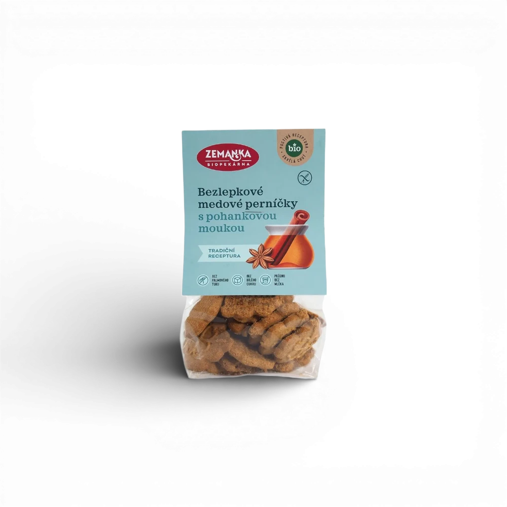 Zemankova Biopekárna - BIO bezlepkové pohankové perníčky 100g EAN !!!