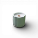 Betonhome - Sójová svíčka velká vroubek LESNÍ ROMANCE 300g (světle zelená)