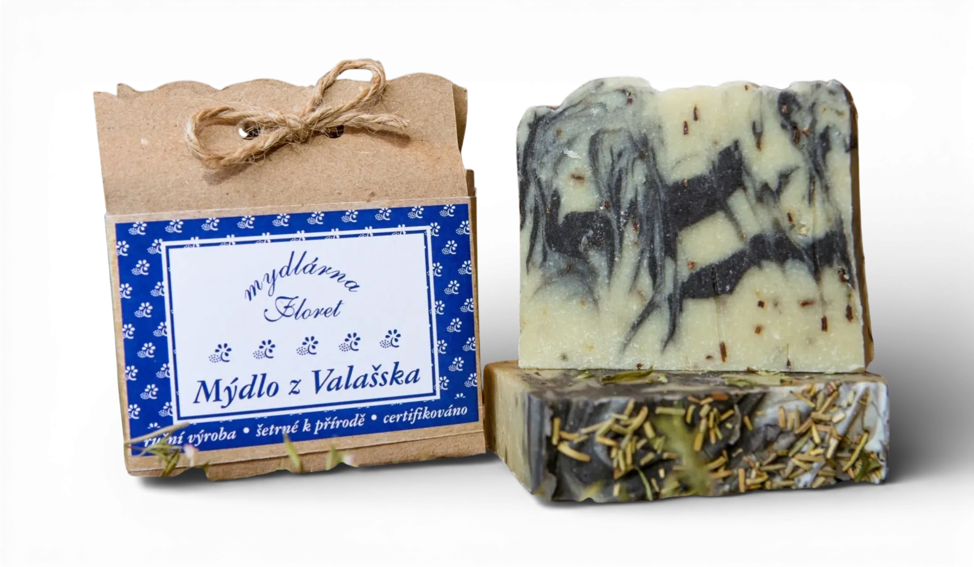 Mydlárna Floret - Mýdlo z Valašska - Čistící se zeleným jílem 65g