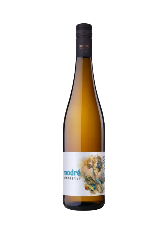 Modré vinařství - Ryzlink Rýnský - VOC Mutěnice, BetonEgg, suché, 2025, 0,75l, alk. 12,0 %