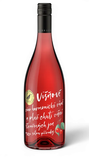 Zahradní vinařství - Ovocné víno Višeň 0,75l CHYBÍ EAN A REFERENCE !!!!!!