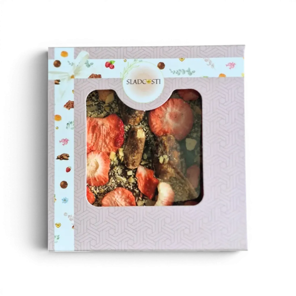 SLADCOSTI - Hořká čokoláda pekan/jahoda/kokos/karamel 70g